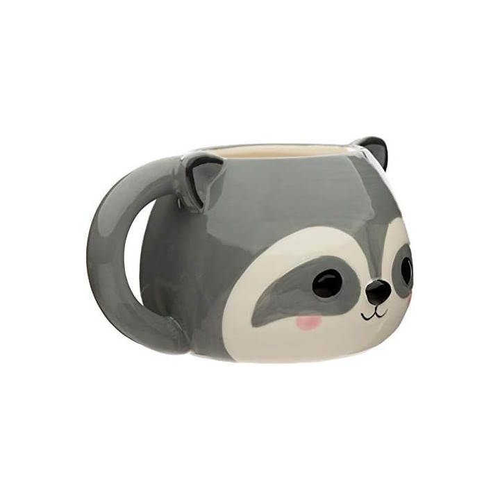 Mug - Tasse - Raton laveur - Original - Idées cadeaux - Avec anse - Porcelaine
