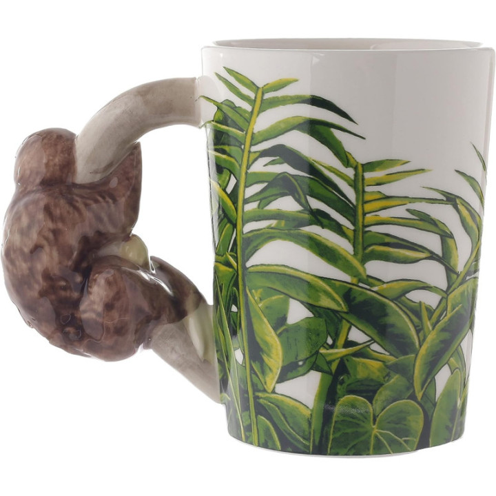 Mug - Tasse - Paresseux - Original - Idées cadeaux - Avec anse - Porcelaine