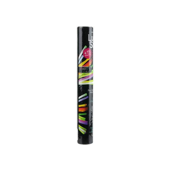 15 bâtons lumineux - Fluo dans le noir - Bracelets - Colliers - Fête - Anniversaire