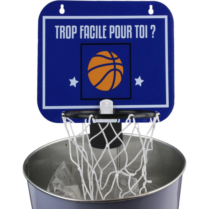 Idée cadeaux fun - Panier de basket pour poubelle - Jeu - Pour le bureau