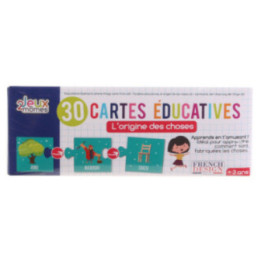 Jeu éducatif - Cartes - Puzzle - L'origine des choses - Dès 3 ans - 30 cartes