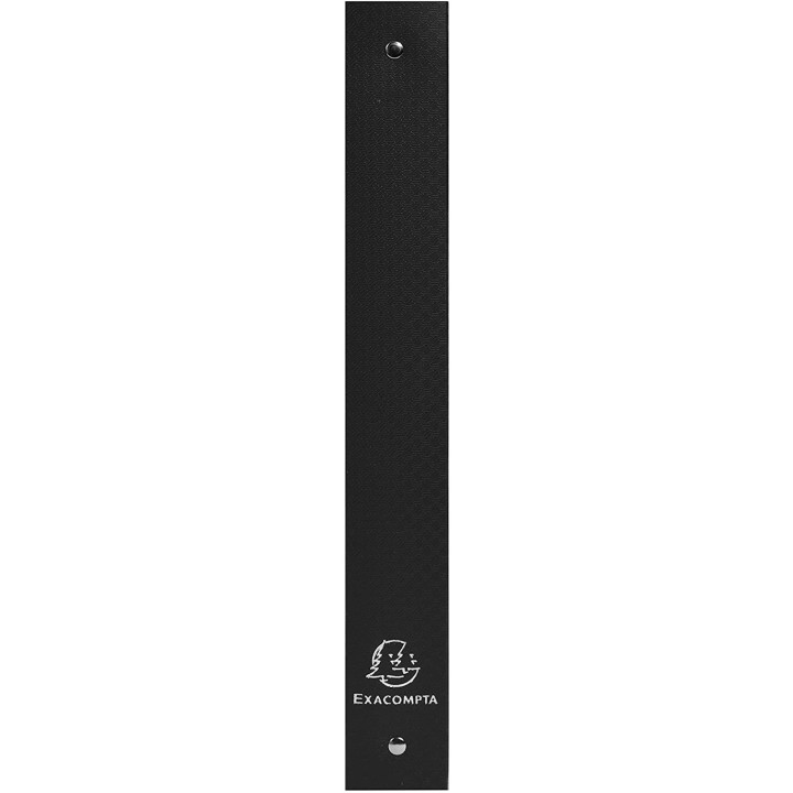 Classeur - Souple - Noir - Grand format - 4 anneaux - Dos 30mm - Exacompta