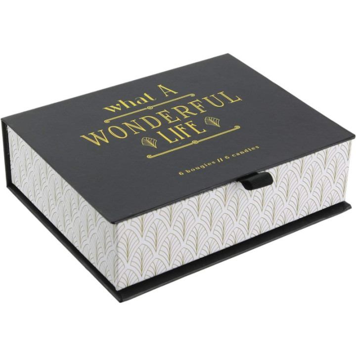 Bougies parfumées - Coffret - Senteur vanille - 6 pots en verre - Idées cadeaux