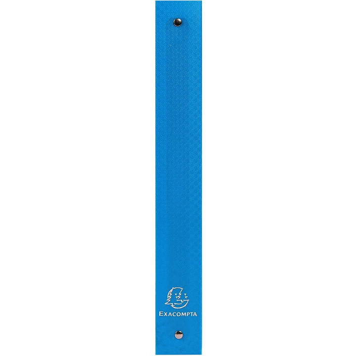 Classeur - Souple - Bleu clair - Grand format - 4 anneaux - Dos 30mm - Exacompta