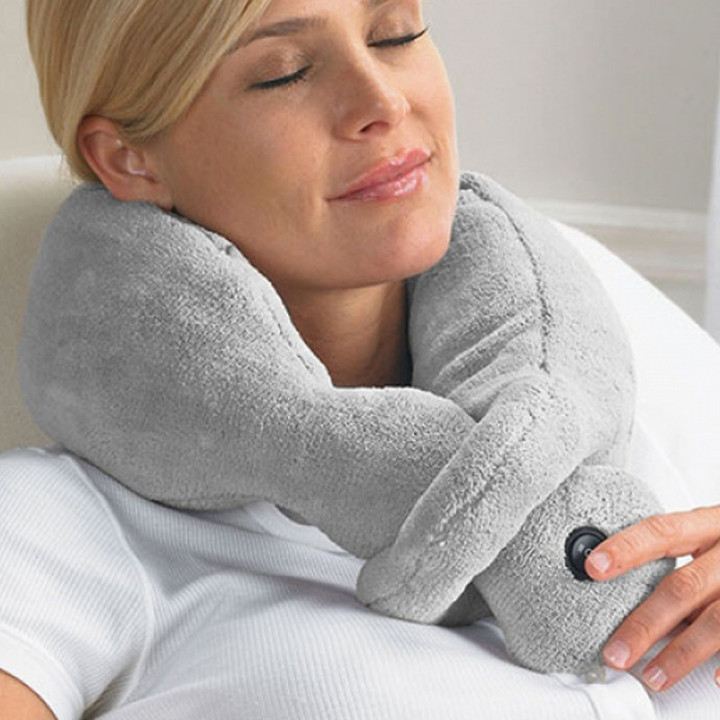 Coussin - Echarpe - Massant et vibrant - Relaxant - Doux - Adulte