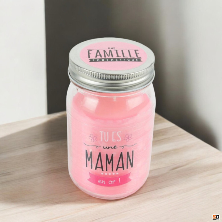 Bougie - Parfumée - Tu es une maman en or - Fête des mères - Cadeau