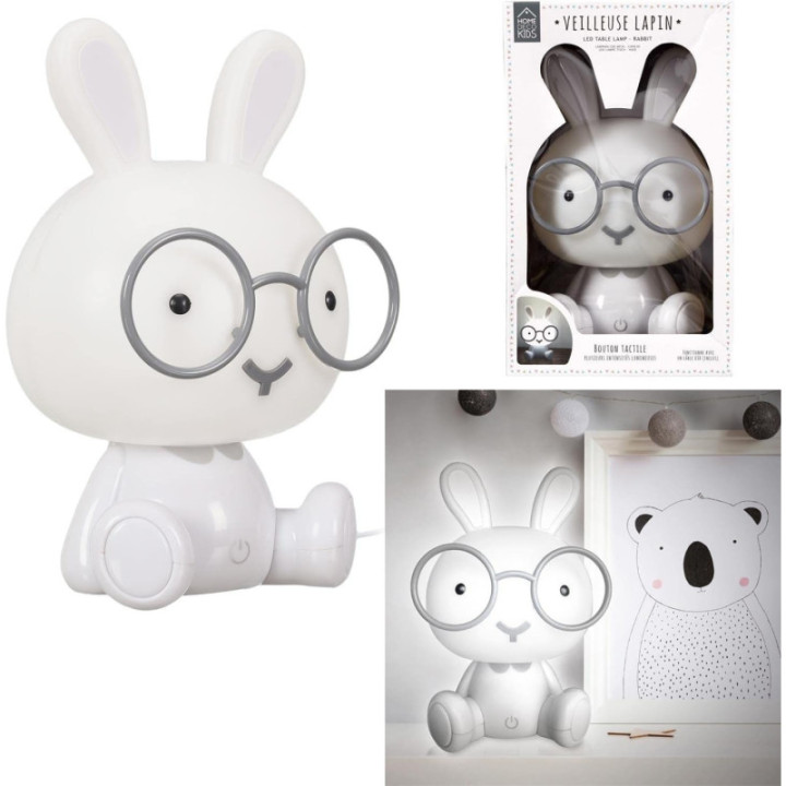 Lampe - Veilleuse - Lapin - LED - Chambre d'enfant - Déco - Home Deco Kids