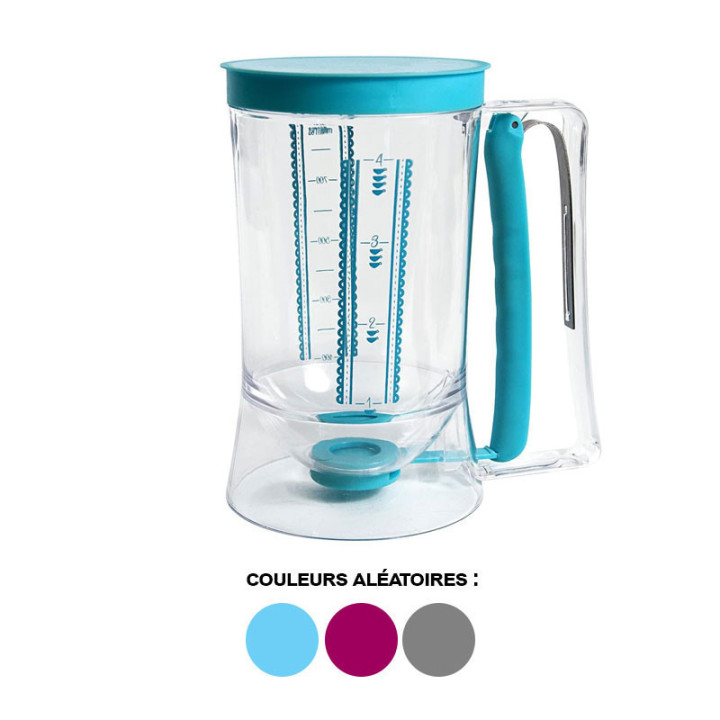Verseur pour pâte à gâteaux - Avec piston - 900ml - Plastique - Gradué