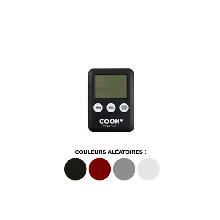 Minuteur de cuisine - Electronique - Aimanté - Facile à fixer - Cuisson