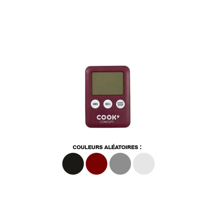 Minuteur de cuisine - Electronique - Aimanté - Facile à fixer - Cuisson
