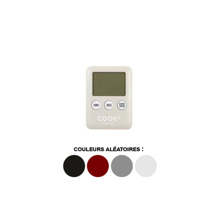 Minuteur de cuisine - Electronique - Aimanté - Facile à fixer - Cuisson