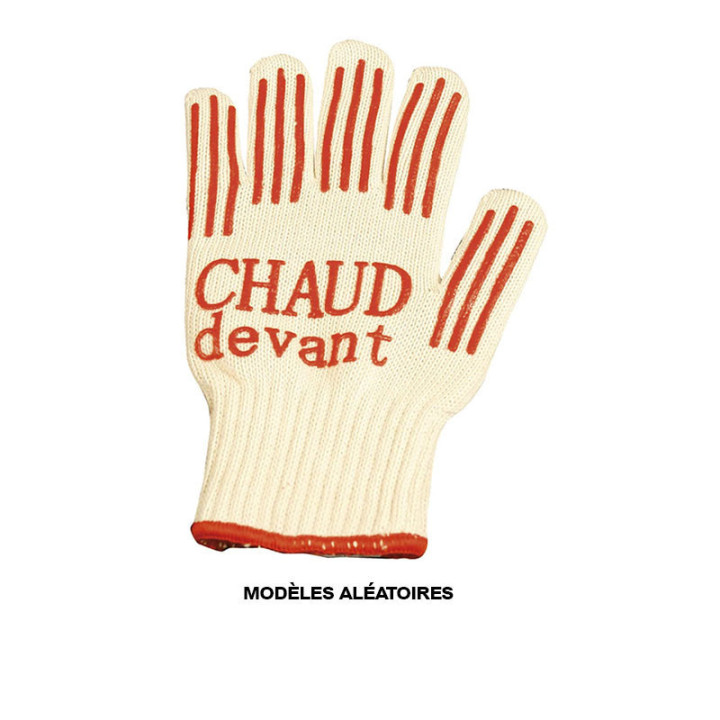 Gant de cuisine - Manique - Protection chaleur - Avec picots antidérapants - Taille unique