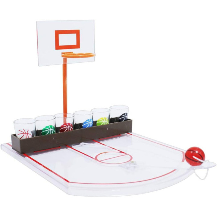 Jeu à boire - Panier de Basket - Inclus 6 shooters - Fête - Soirée - Anniversaire