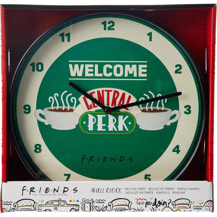 Friends - Horloge murale - Ronde - Central Perk - 24 cm diamètre