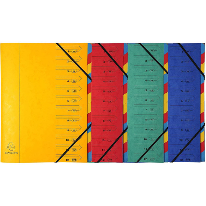 Trieur 7 Compartiments Jaune - Exacompta