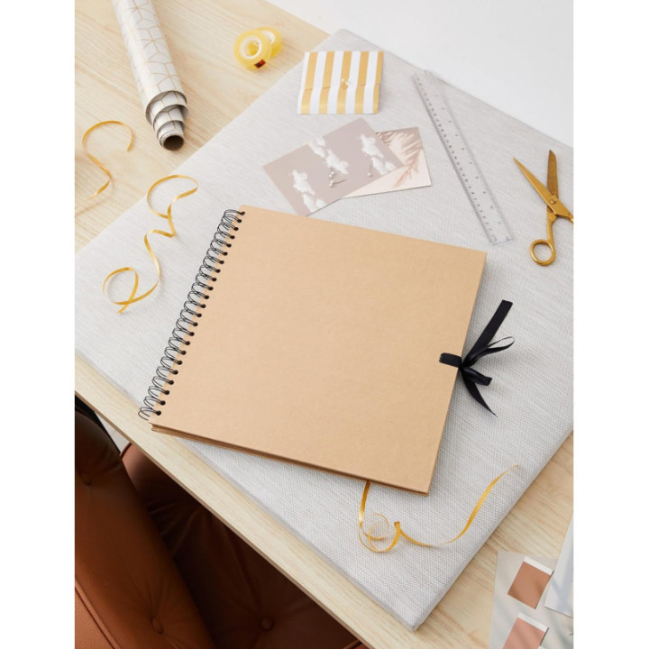 Album - Album photos - Scrapbooking - Spirales - 30x30cm - Kraft - 40 pages