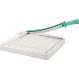 Massicot - Coupe-papier - Jusqu'à 12 feuilles 30x30cm - Gradué - Quadrillage