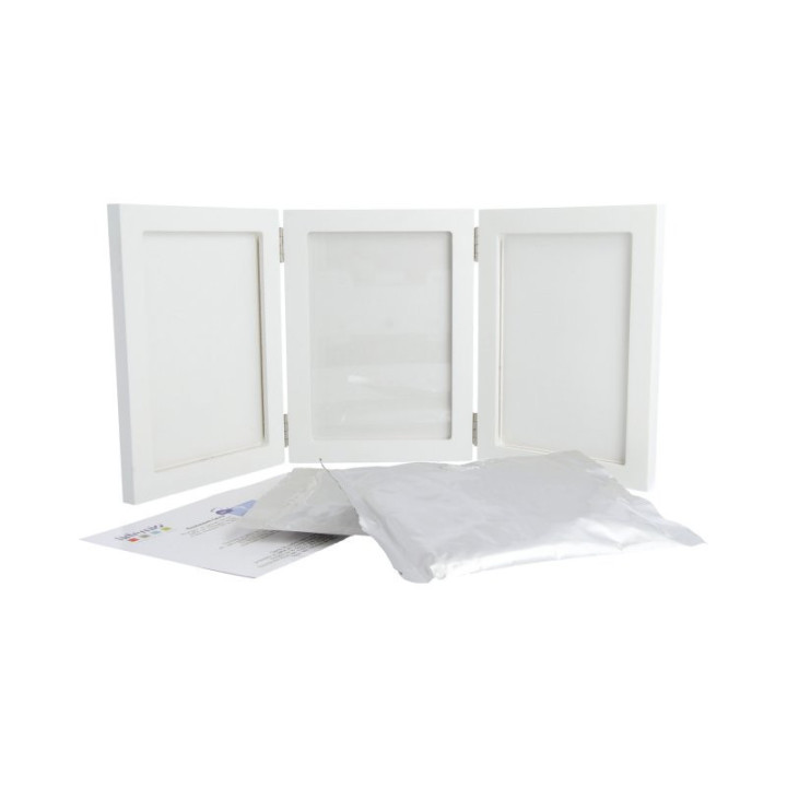 Kit pour faire des empreintes - Bébé - Avec cadre photo - 43,5x19,5cm - Artemio