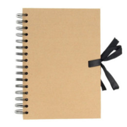 Carnet - Album - A5 - Spirale - Couverture kraft rigide - A personnaliser - Artemio