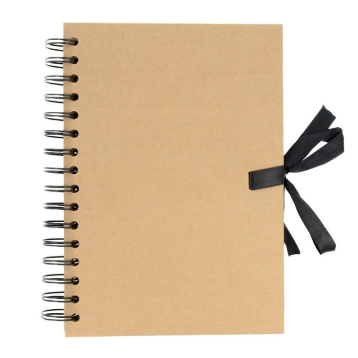 Carnet - Album - A5 - Spirale - Couverture kraft rigide - A personnaliser - Artemio