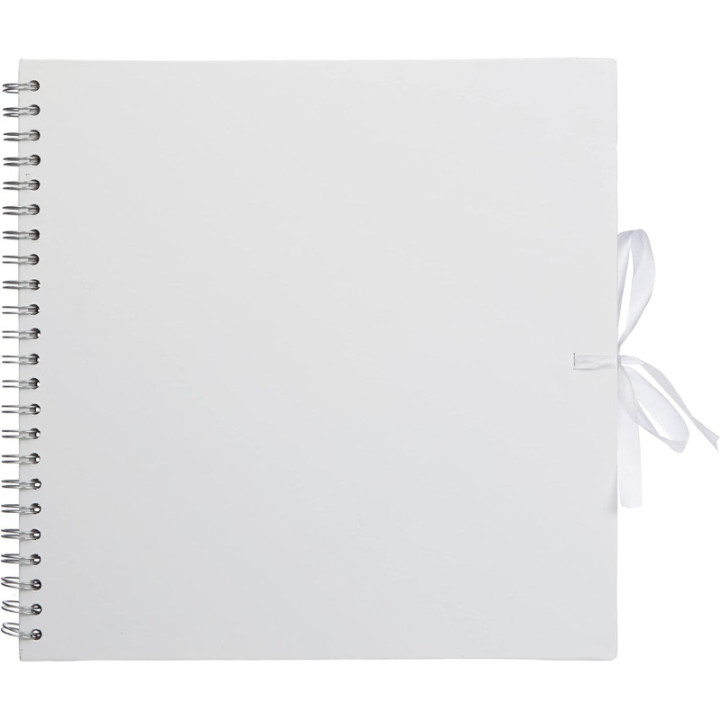 Album de scrapbooking - Album photo - 30x30cm - Blanc - Spirales - 40 pages