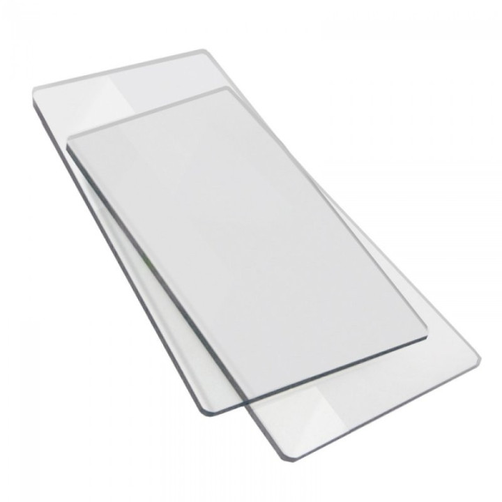 2 plaques de découpe - Pour machine Big Shot Plus - Sizzix - 22x38,1cm - Transparente