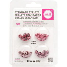 Oeillets - Rose - 0,5cm diamètre - Loisirs créatifs - Scrapbooking - 60 pièces - We'R