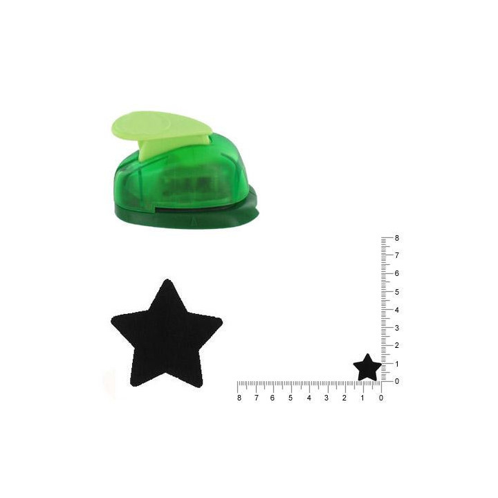 Mini perforatrice - Forme d'étoile - Scrapbooking - Loisirs créatifs - 1.5 cm
