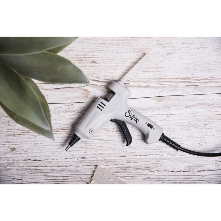 Pistolet à colle - Scrapbooking - Loisirs créatifs - Rechargeable avec bâton 7mm - Sizzix