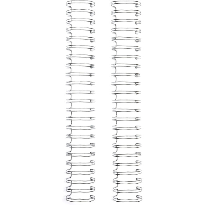 Spirales de reliure - Argent - 2,5cm diamètre - Album, carnet, journal - Scrapbooking
