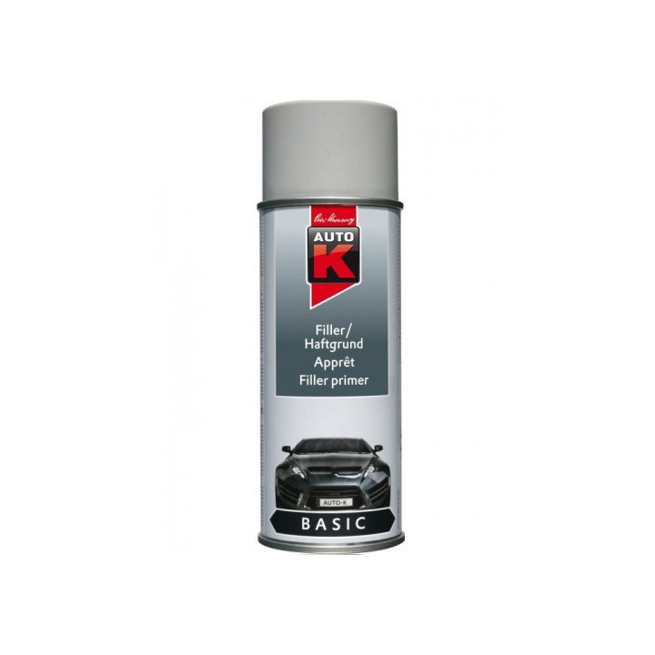 Bombe d'apprêt - Sous couche garnissant - Gris - 150ml - Auto K
