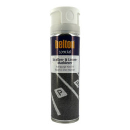 Bombe de peinture - Marquage - Chantier - Blanc - Valve 360° - Belton - 500ml