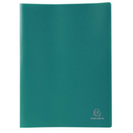 Porte-vues - 120 vues - 60 pochettes - Vert - A4 - Souple - Exacompta