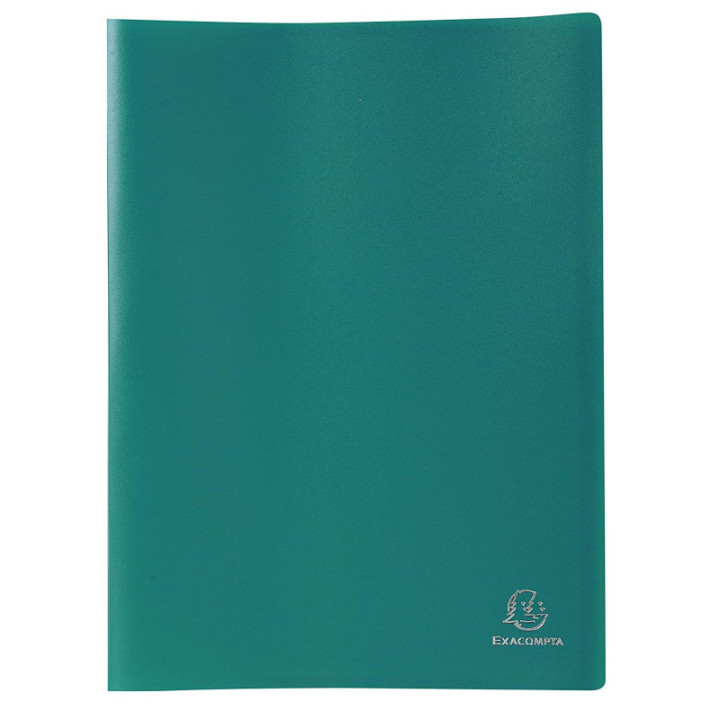 Porte-vues - 120 vues - 60 pochettes - Vert - A4 - Souple - Exacompta