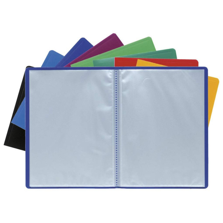 Porte-vues - 120 vues - 60 pochettes - Vert - A4 - Souple - Exacompta