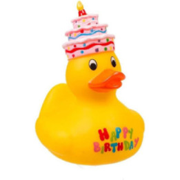 Canard en plastique - Jaune - Joyeux anniversaire - Bain - Idées cadeaux