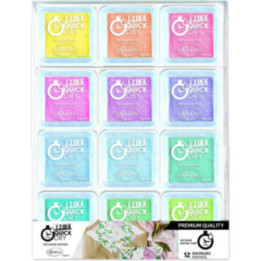Encreurs - Loisirs créatifs - Carterie - Assortiment 12 couleurs - Izink - Aladine