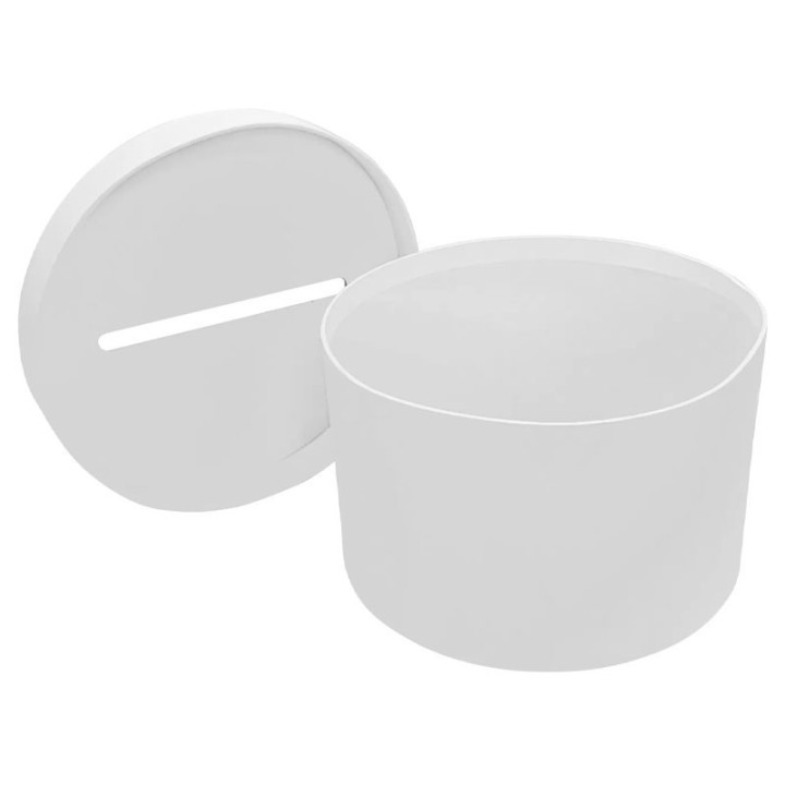 Urne - Ronde - Blanche - 24,5x24,5x15cm - Anniversaire - Mariage - Personnalisable
