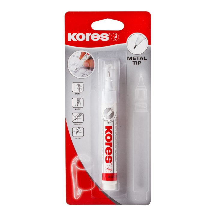 Stylo Correcteur Pointe Métal - Kores