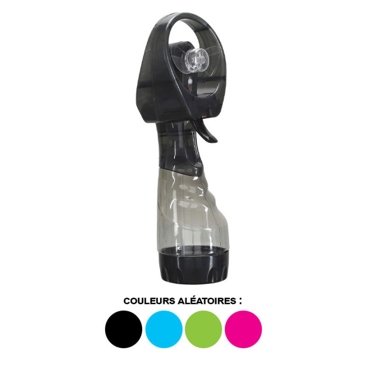 Brumisateur - Ventilateur - Facile à transporter - Voyage - Coloris aléatoire