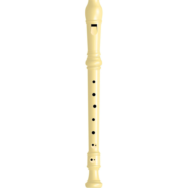 Flûte - Musique - Doigté baroque - Soprano - Plastique - Avec écouvillon
