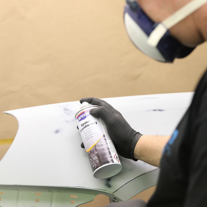 Apprêt - Epoxy - Gris - Anticorrosion - Acier, alu, plastique - Presto - 400ml