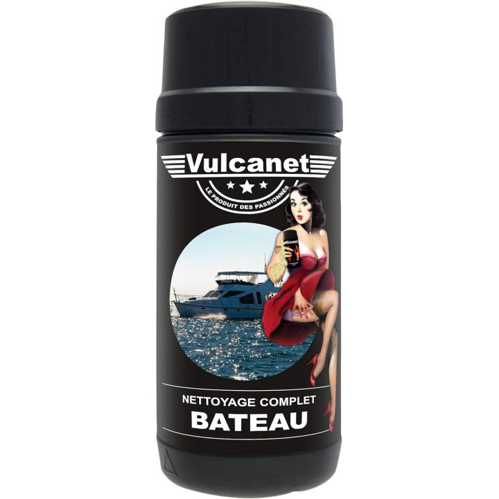 Vulcanet - Nettoyage bateau - Lavage sans eau - Lingettes + chiffon - Intérieur