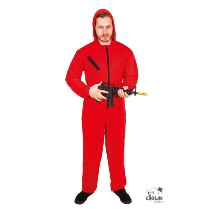 Déguisement - Braqueur - Casa de Papel - Rouge - Adulte - Taille XS