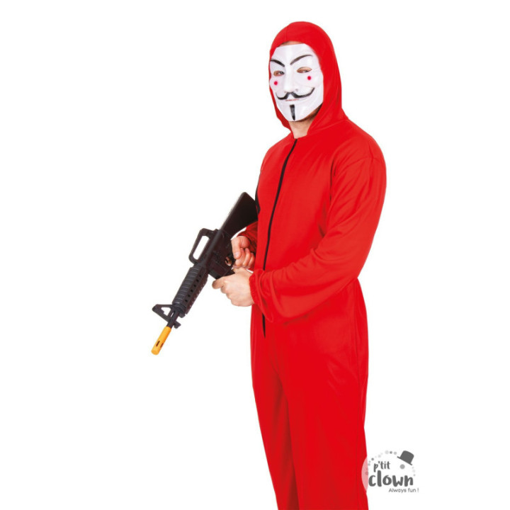 Déguisement - Braqueur - Casa de Papel - Rouge - Adulte - Taille XS