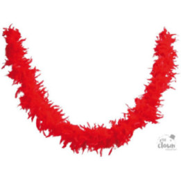 Boa à plumes - Rouge - 160 cm - Déguisement - Fête - Soirées - Cabaret - Charleston