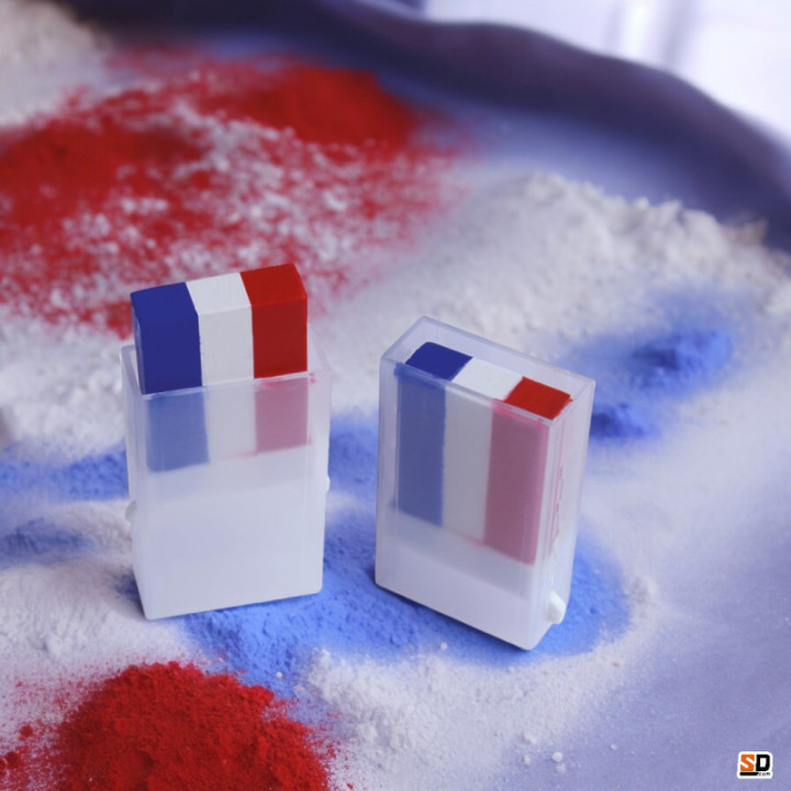 Maquillage - Bleu, blanc, rouge - Drapeau de la France - Supporteur - Déguisement