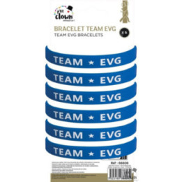 Bracelets pour EVG - Enterrement de vie de garçon - Bleu - Adulte - Lot de 6