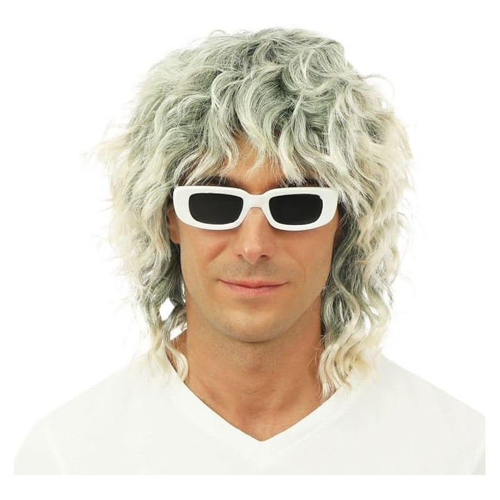 Perruque - Look rock'n roll - Star - Déguisement - Cheveux mi-long