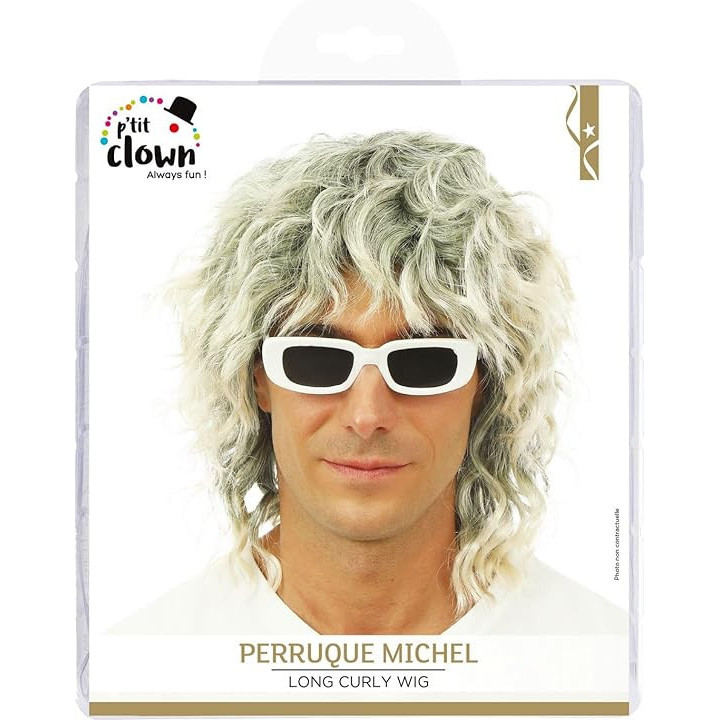 Perruque - Look rock'n roll - Star - Déguisement - Cheveux mi-long